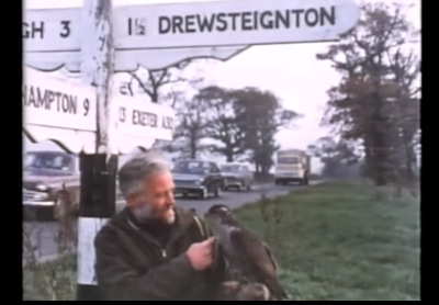 Screenshot from &quot;The Goshawk&quot; by David Cobham based on the book by T.H.White a 1968 Film With Duncan Carse as the Falconer