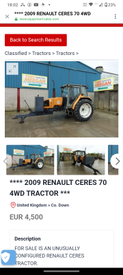 From https://www.equipment-sales.com/classifieds/2009-renault-ceres-70-4wd-tractor/?utm_source=facebook&amp;utm_medium=social_paid&amp;utm_campaign=uk_traffic_oct_2023&amp;utm_term=uk_re&amp;utm_content=dynamic_sn&amp;fbclid=IwAR2HjicFe63J1TcrIHojQjrOKKzAAU8sX_BU2sDtHgbztfLfRuc3fMGlsF4_aem_AbWm9xIAkCS5NiWKAYiAU6QCcILdqhKkYdiBywP0ZRypG8WgSIjNBny3rvyZN-JgwKbGSCNUlmev2eqfvYBME0Eb