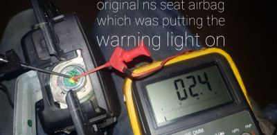 Old/original ns seat airbag, pretty much identical reading to all others ive tested.