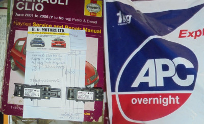 very impressive service all round<br />Hens teeth sensors<br />Ordered yesterday morning arrived today<br />Well done BG Motors Renault Specialist<br />and APC.