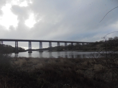 The Black Bridge<br />Made in Ashington from Girders<br />(to paraphrase the old Irn-Bru slogan)