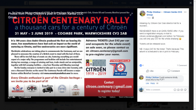 Citroen Centenary Rally