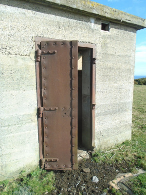Concrete and a bonus rusty door