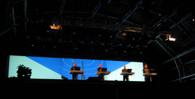 Kraftwerk live - Mrs Bobins' own work.