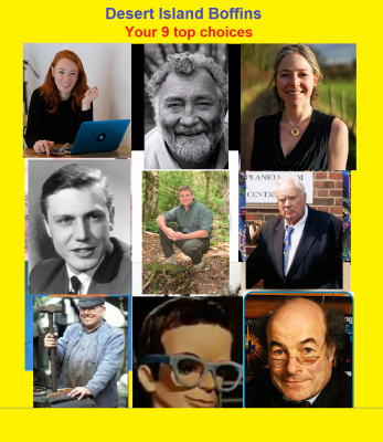 NF's desert island TV boffins