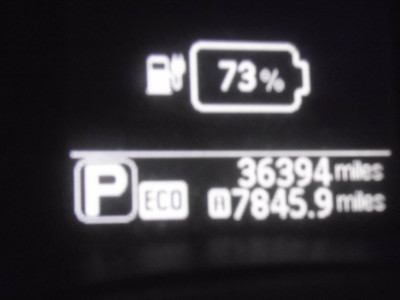 Leaf 36,394 less  35,352   1,042 miles for month