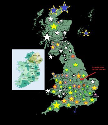 FCF County Gallery (originals only)  Staked claims map