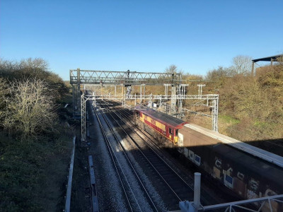 Class 66 Near Hanslope Junction on the WCML