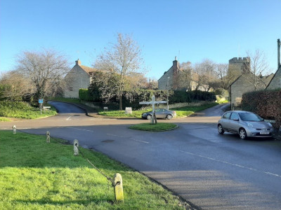 Yardley Hastings under a blue sky in December!