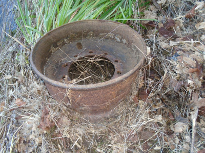 Heavy metal deposited after flood