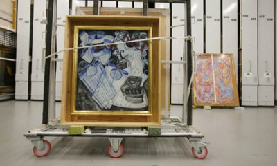 Picture moving trolley