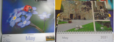 calendars turned over for the new month