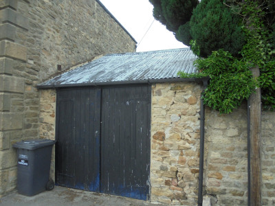 Domestic Garage number 1<br />Would have been better with more rust on the corrugated metal roof!