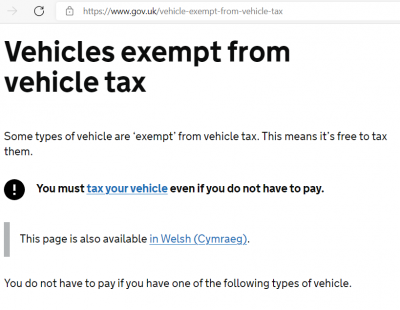 Although BB Leaf is Zero Rated you must still &quot;Tax&quot; the car.
