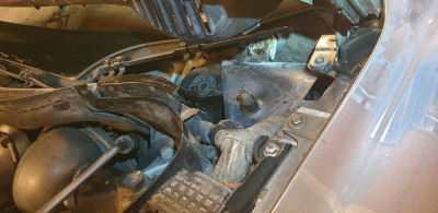 In place with rubber cover too