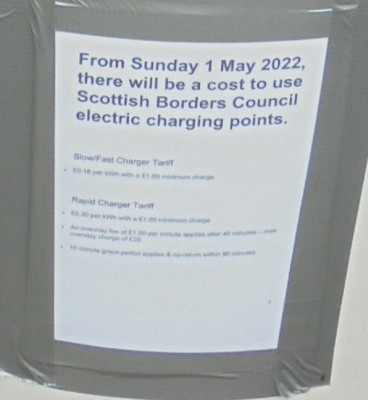 Free charging at Chargeplace Scotland Chargers endeth on May 1st 2022!