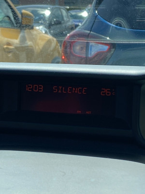 Only silence, no speaker sign.