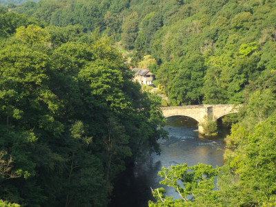 River Dee bridge, as seen from Llangollen Aqueduct