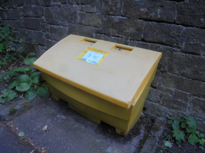 Yellow Grit bin