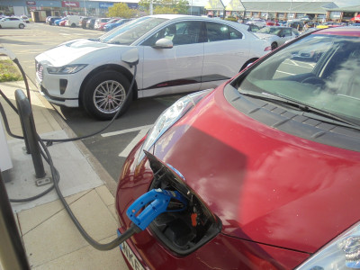 Charging buddy White Jaguar I Pace