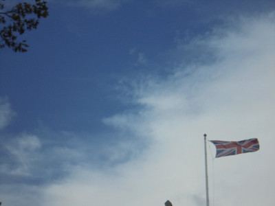 A flag like the Percy Lion tail is the best windiness photo I came up with!
