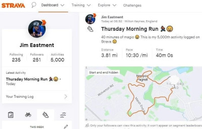 Strava screenshot