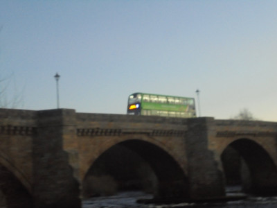 This could well have been the most satisfying of the shutter clicks needed to get the photo in general and the bus in clearer focus for what was a nice composition of a fleeting moment.