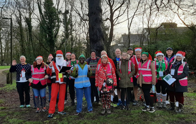 Linford Wood parkrun Christmas Eve volunteers...