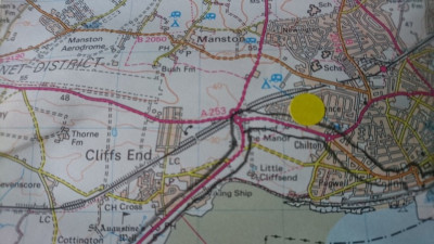 From my Landranger planning map