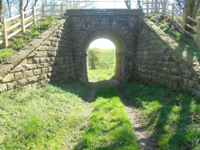 Rail Bridge<br />Morris Hall Farm Bridge Looking South
