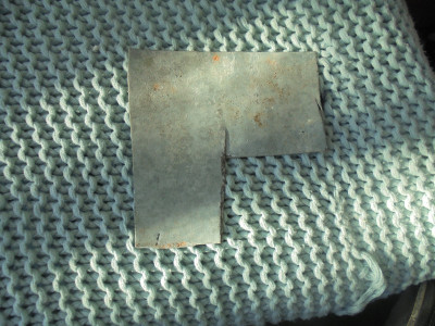 Falcon original<br />a scrap piece of a galvanised sheet