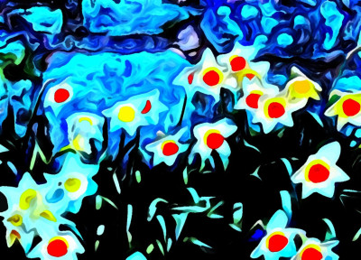 Wall and Flowers 3