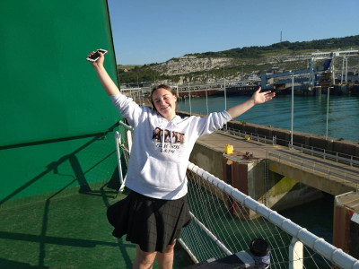 MTMO She was glad to be on a ferry for the first time