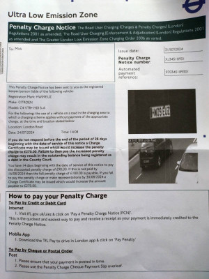 The notice I really didn't want!!