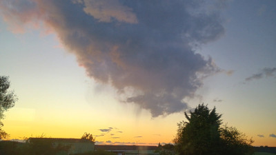 Sun dropped, turned grey