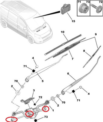 Modified parts diag.