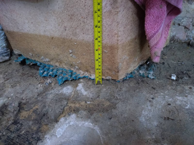 Depth stain before garage door was opened!!