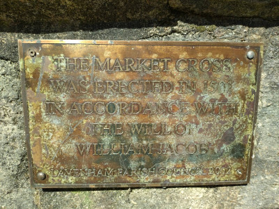 The Market Cross inscription