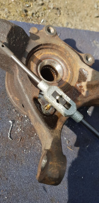 After drilling out a broken stud