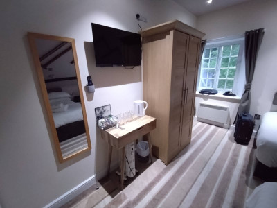 The furniture and TV