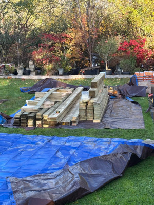 The kit to build the shelter