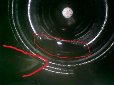 Skull's - piece = valve recess