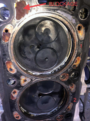 Skull's - HDi No. 1+2 HEAD - coolant blockage