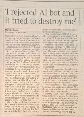 The Times AI article - The Times