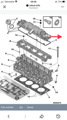 Skull's - Cylinder Head parts diagram