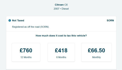 C6 Tax rates