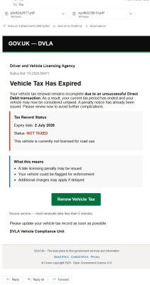 Compiled screenshot of the email.